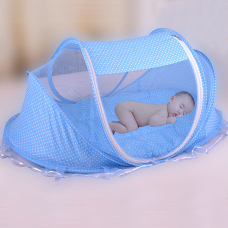 Foldable Baby Bed with Pillow