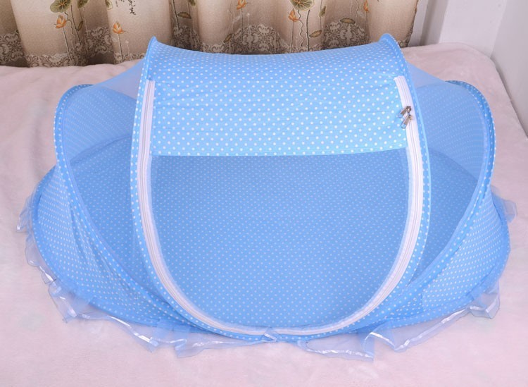 Foldable Baby Bed with Pillow