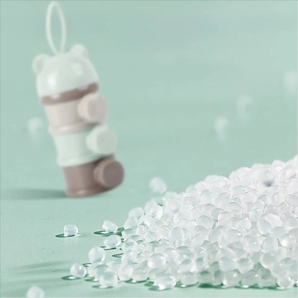 Portable 4 Layer Milk Powder Box Multiple Openings Spill Resistant Infant Baby Food Storag Box Bear Style Toddle Snack Container